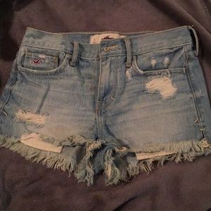 Hollister ripped high-waisted jeans